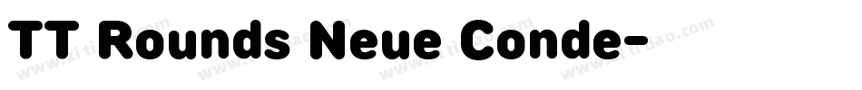 TT Rounds Neue Conde字体转换